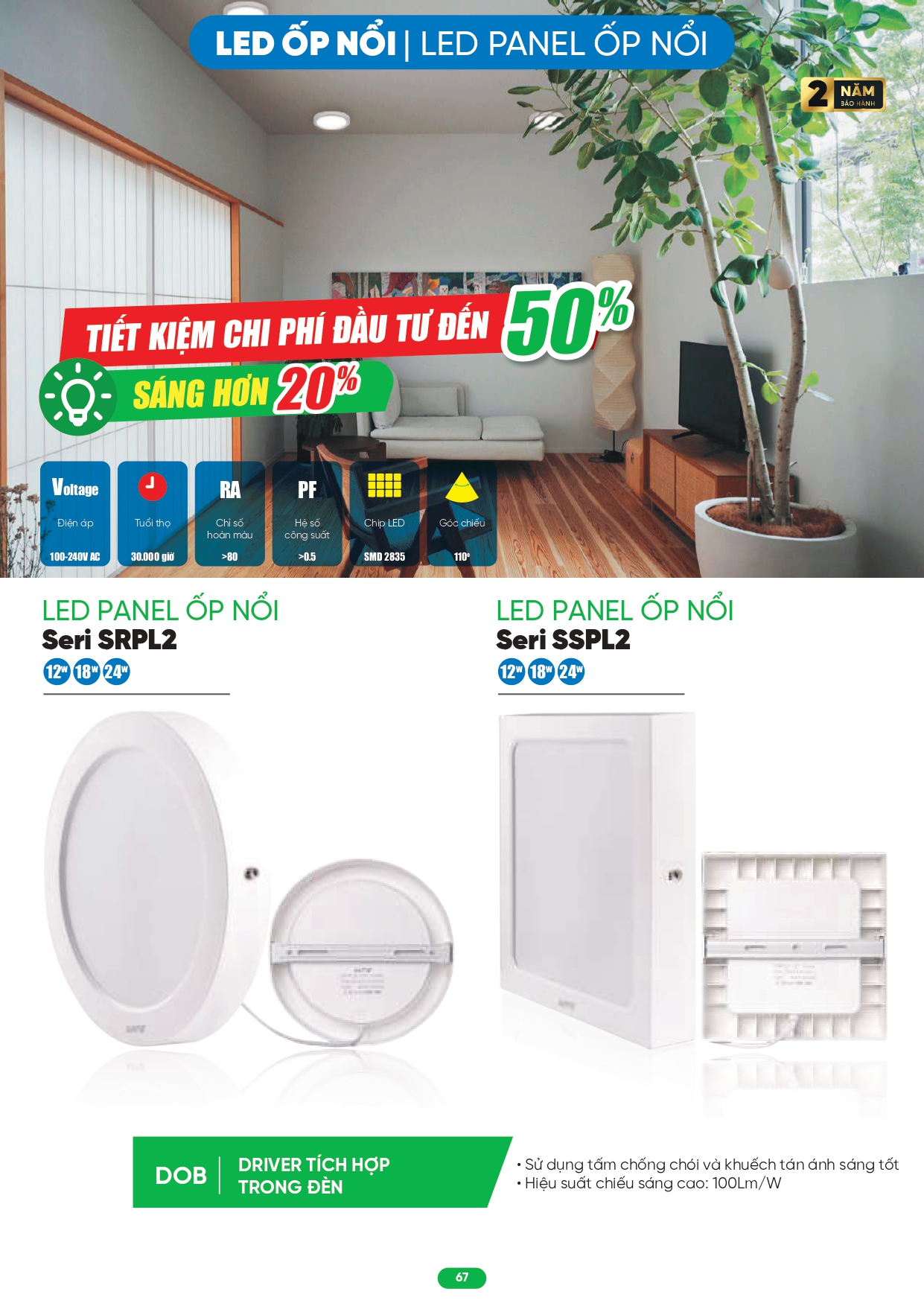 Bảng giá đèn LED MPE 2026